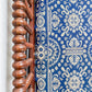 Antique Woven Blue and White Coverlet