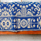 Antique Woven Blue and White Coverlet