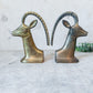 Vintage Brass Antelope Gazelle Bookends