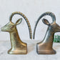 Vintage Brass Antelope Gazelle Bookends