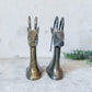 Vintage Brass Antelope Gazelle Bookends