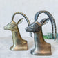 Vintage Brass Antelope Gazelle Bookends