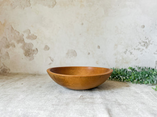 Vintage 10.5’’ Wooden Dough Bowl