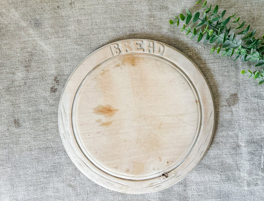 Vintage English Carved Bread Board