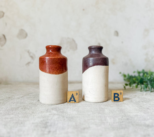 CHOICE Antique Denby Pottery Glaze Sample Pots