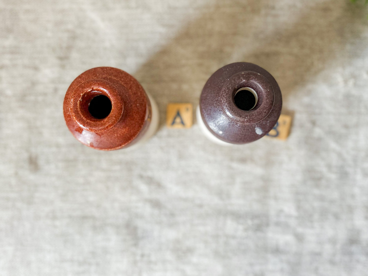 CHOICE Antique Denby Pottery Glaze Sample Pots