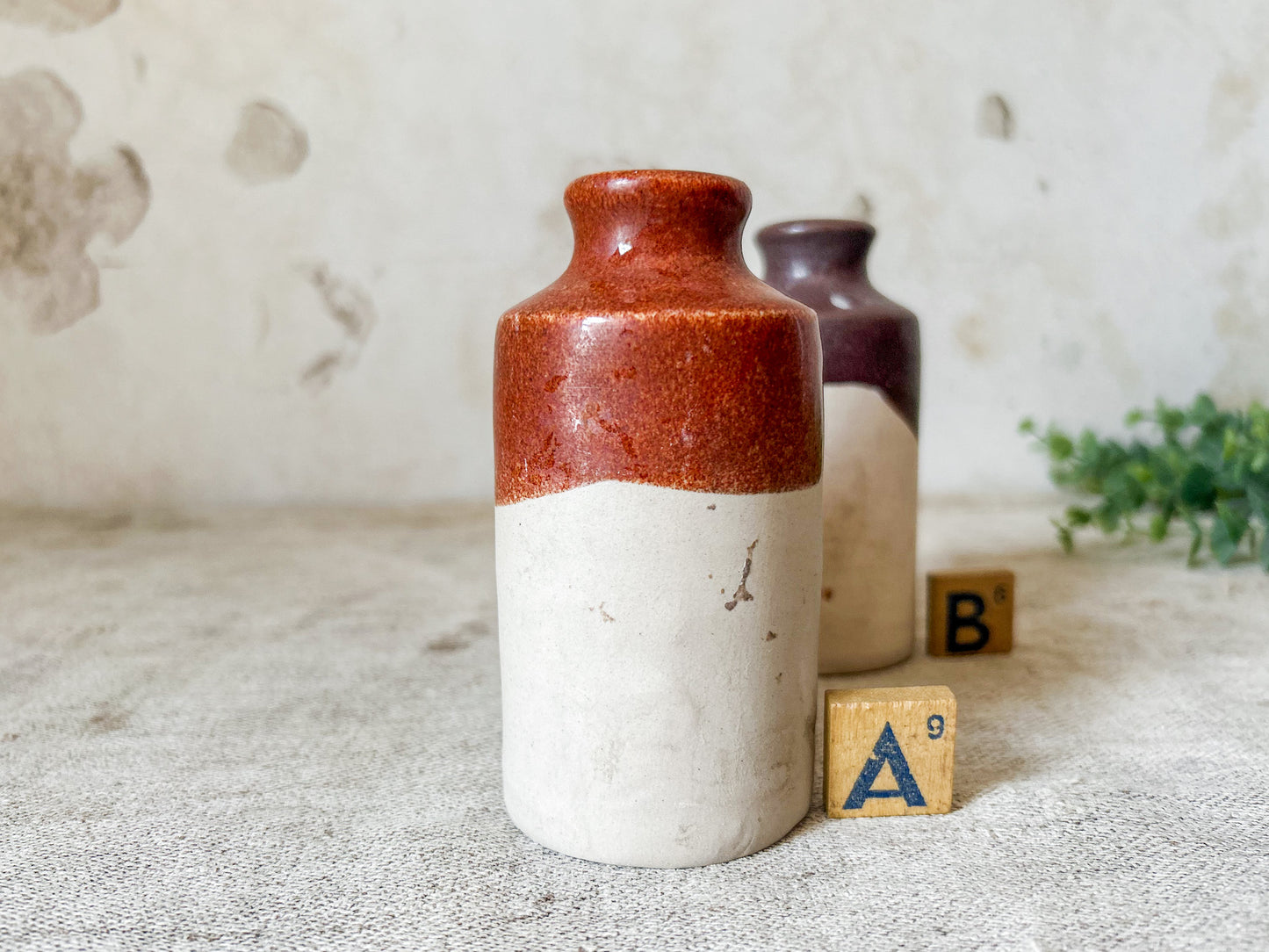 CHOICE Antique Denby Pottery Glaze Sample Pots