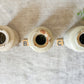 CHOICE Antique English Stoneware Caviar Pickle Jars