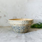 Vintage 10" Blue Spongeware Mixing Bowl