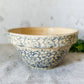 Vintage 10" Blue Spongeware Mixing Bowl
