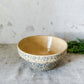 Vintage 10" Blue Spongeware Mixing Bowl