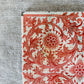 Antique Minton Orange Floral Ceramic Tile