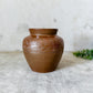 Antique English Brown Stoneware Storage Jar