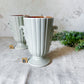 CHOICE Vintage Red Wing Two Handle Gray Vase #1362