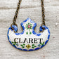 CHOICE Enameled Copper Decanter Tags, c1920