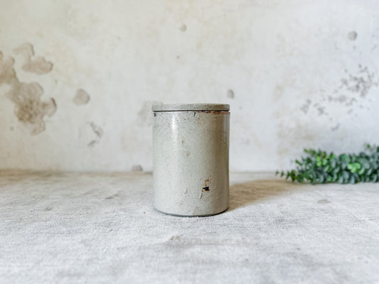 Antique English Stoneware Jar with Lid