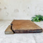 Vintage English Wood Cutting Board with Removable Knife