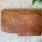 Vintage English Wood Cutting Board with Removable Knife