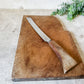 Vintage English Wood Cutting Board with Removable Knife