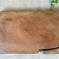 Vintage English Wood Cutting Board with Removable Knife