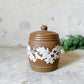 Antique Silicon by Doulton Lambeth Stoneware Tobacco Jar with Lid