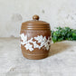 Antique Silicon by Doulton Lambeth Stoneware Tobacco Jar with Lid