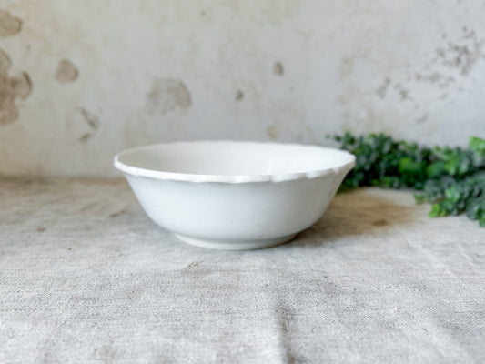Homer Laughlin 10" Scalloped Ironstone Bowl