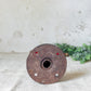 Cast Iron Red and Gold Painted Display Sign Stand
