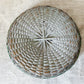 Vintage Split Wood Woven Green Basket with Handles