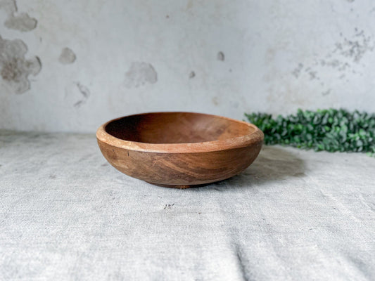 Wooden Footed 9" Serving Bowl