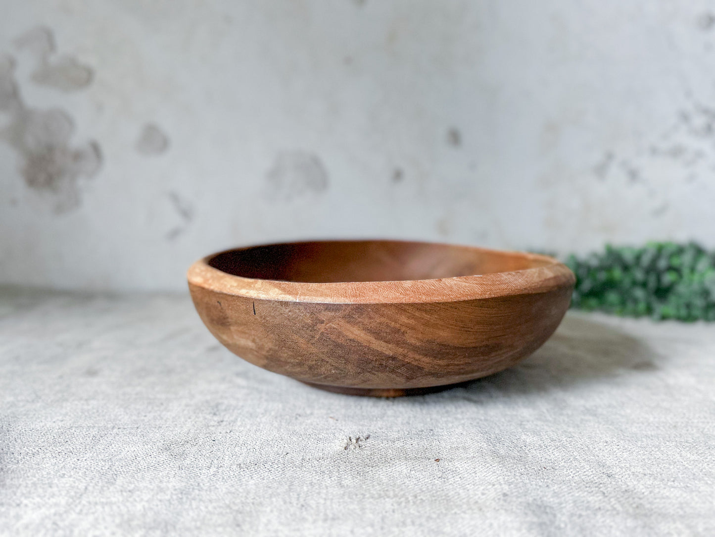 Wooden Footed 9" Serving Bowl