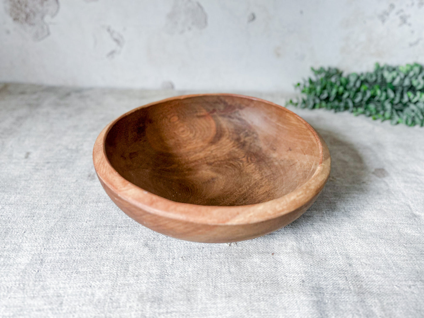 Wooden Footed 9" Serving Bowl