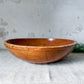 Antique 17" Wood Dough Bowl with Historic Staple Repair