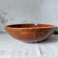 Antique 17" Wood Dough Bowl with Historic Staple Repair