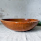Antique 17" Wood Dough Bowl with Historic Staple Repair