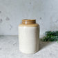 Vintage Large Tan Stoneware Pantry Jar