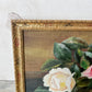 Vintaged Framed Signed Oil Painting of Roses
