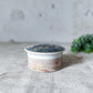 Antique Prattware Lid & Base of Fishing Boats at Sea