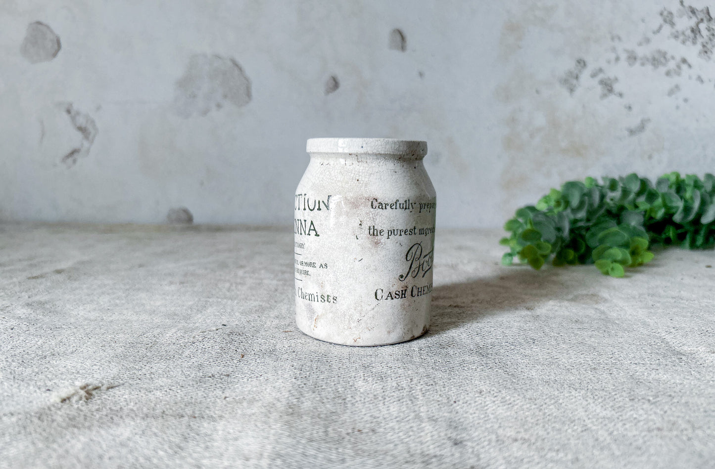 Antique Boot's Confection of Senna Jar