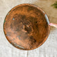 Antique Large Brass Bucket with Wrought Iron Handle