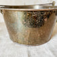 Antique Large Brass Bucket with Wrought Iron Handle