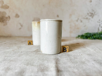 CHOICE Antique English Ironstone Food Jar