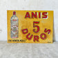 Vintage Anis Dulce Liqueur Metal Advertising Sign