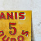 Vintage Anis Dulce Liqueur Metal Advertising Sign