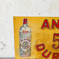 Vintage Anis Dulce Liqueur Metal Advertising Sign