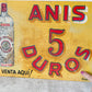 Vintage Anis Dulce Liqueur Metal Advertising Sign
