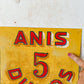 Vintage Anis Dulce Liqueur Metal Advertising Sign