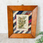 Framed Antique Crazy Quilt Block
