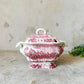 Red Transferware Tureen