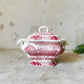 Red Transferware Tureen